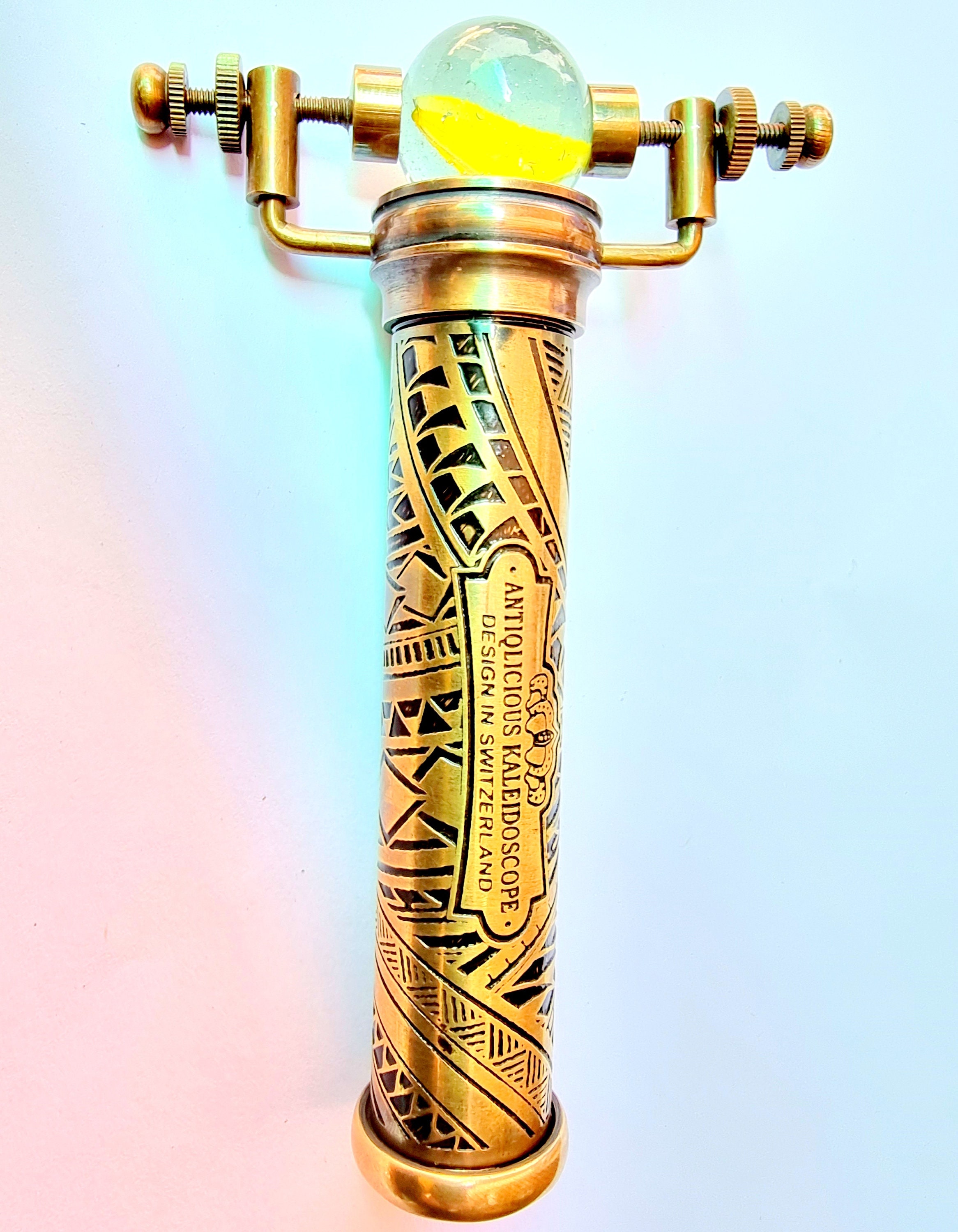 ANTIQLICIOUS Kaleidoscope W/ Marble Eyepiece Classic Look Premium