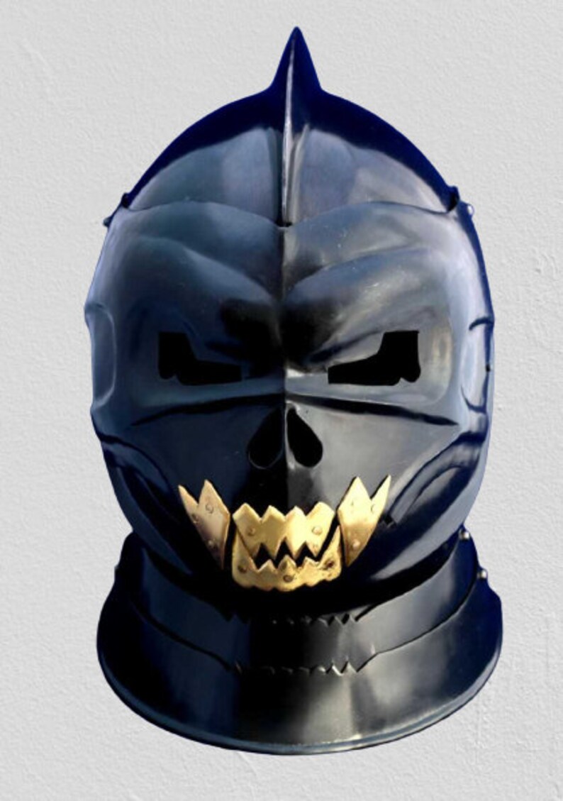 Demonic Skull Terrifying Fantasy Helmet With Leather Liner for Etsy