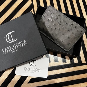 Luxury Genuine Ostrich Skin Leather Accordion Card Holder Multi Pockets  Business Card Case Ostrich Leather Credit Card Holder - AliExpress