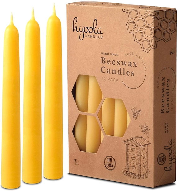 Taper Candles Handmade All Natural Pure Scented Bee Wax Candle 