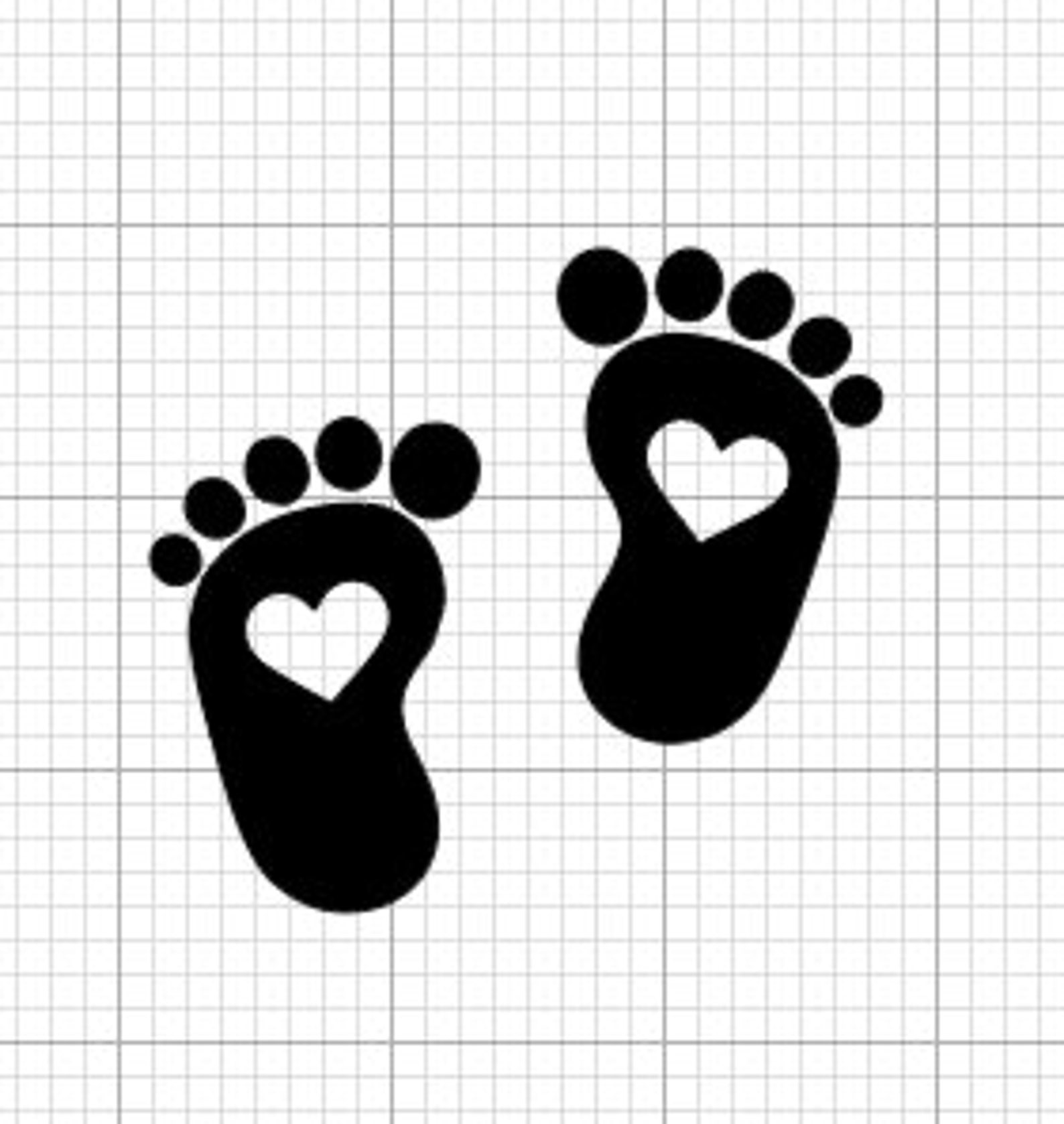 Baby Fußabdruck mit Herz Svg Baby Fuß Druck SVG Baby SVG - Etsy