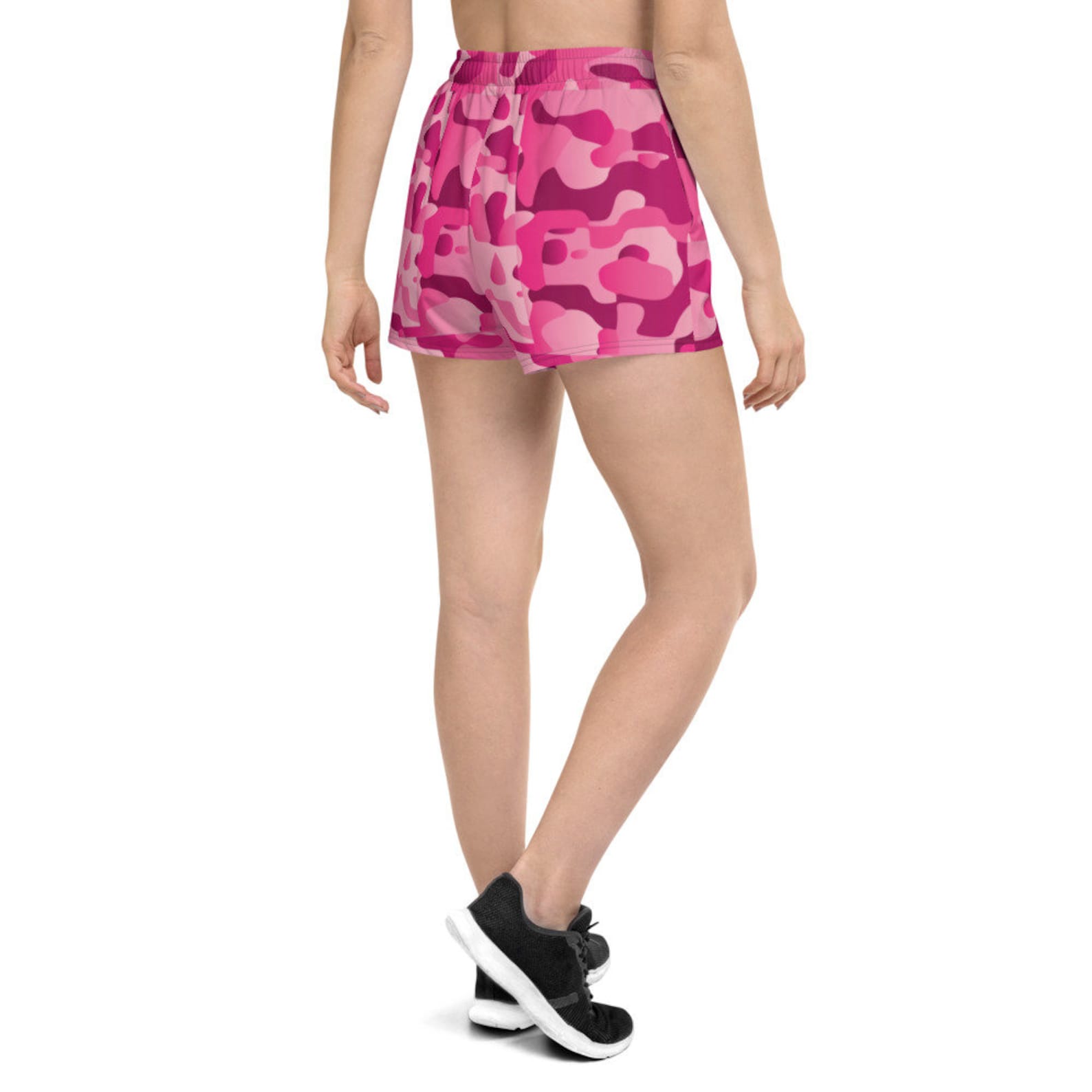 Pink camo Women's Athletic Short Shorts Etsy