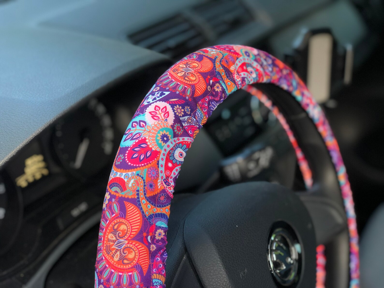 Floral steering wheel cover Flowers car accessory. Cute car Etsy