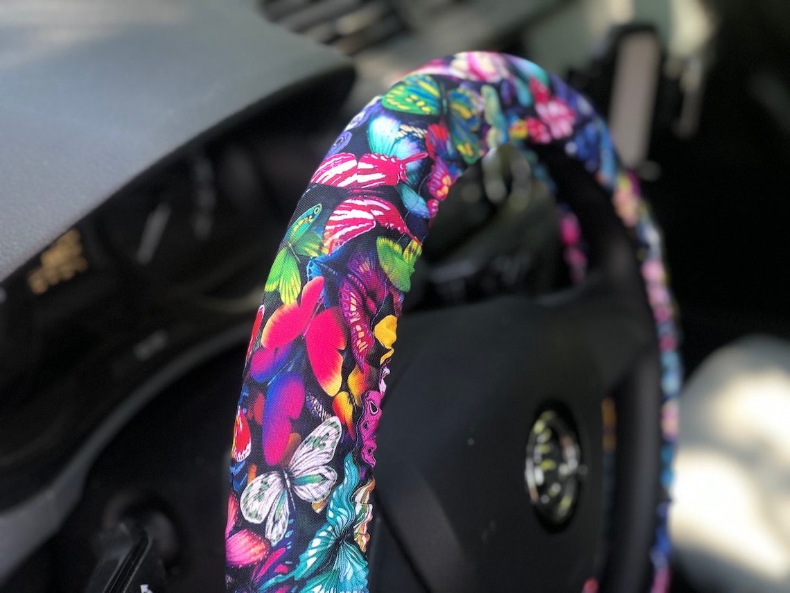 Butterfly Steering Wheel Cover Butterflies Car Accessory Etsy