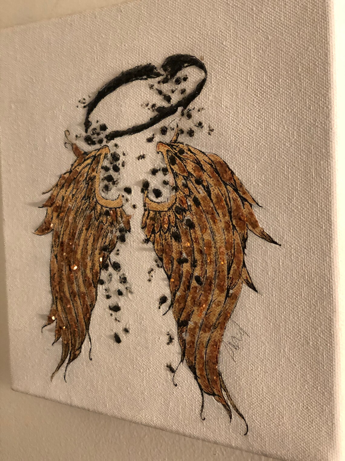 Fallen Angel painting - Etsy