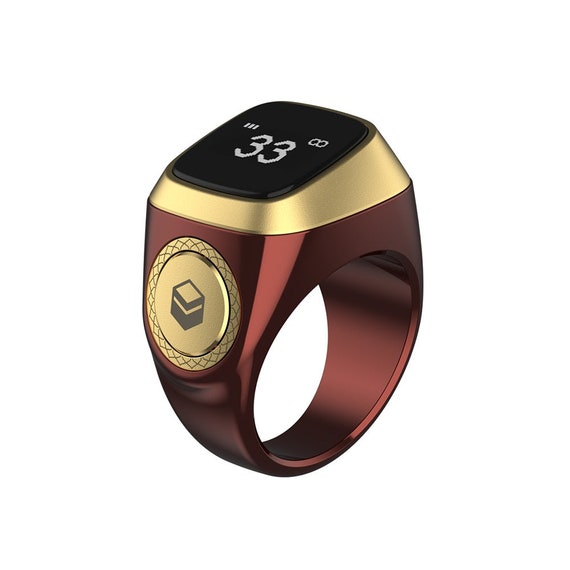 Iqibla Tasbih Smart Ring, Islamic Gift, Muslim Wedding Gift, Islamic Beads,  Muslim Gift Idea, Subhanallah Allahuakbar Ring, Islamic Ring 