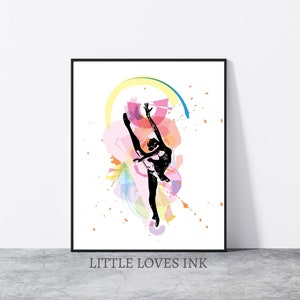 Abstract shape dance print, Abstract dance wall art, Abstract wall prints, colourful wall prints, living room prints, Abstract dance poster