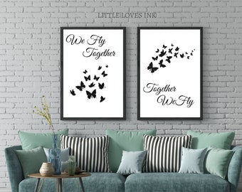 Inspirational printable wall art, Set of 2 prints,  home decor prints, Living room decor, home wall art, Bedroom wall art, Bedroom print