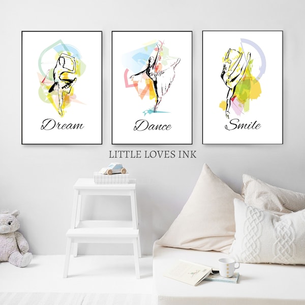 Abstract dance art set of 3, Dance print, Instant download, Dance poster, Contemporary dance print, Dance poster, Home decor dance print