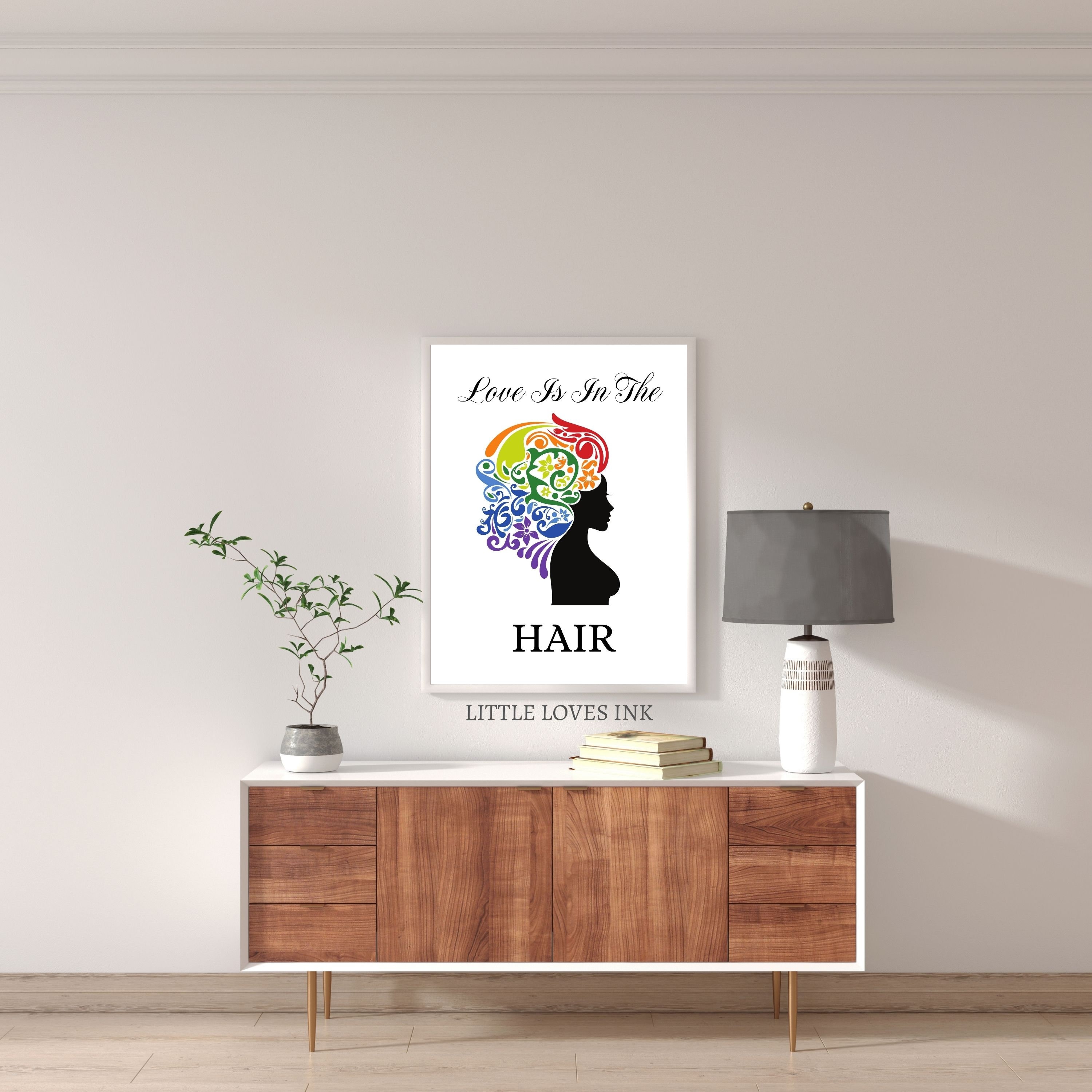 Hair Salon Wall Art, Hair Wall Decor, Hair Wall Print, Salon Decor, Salon Prints, Salon Wall Art