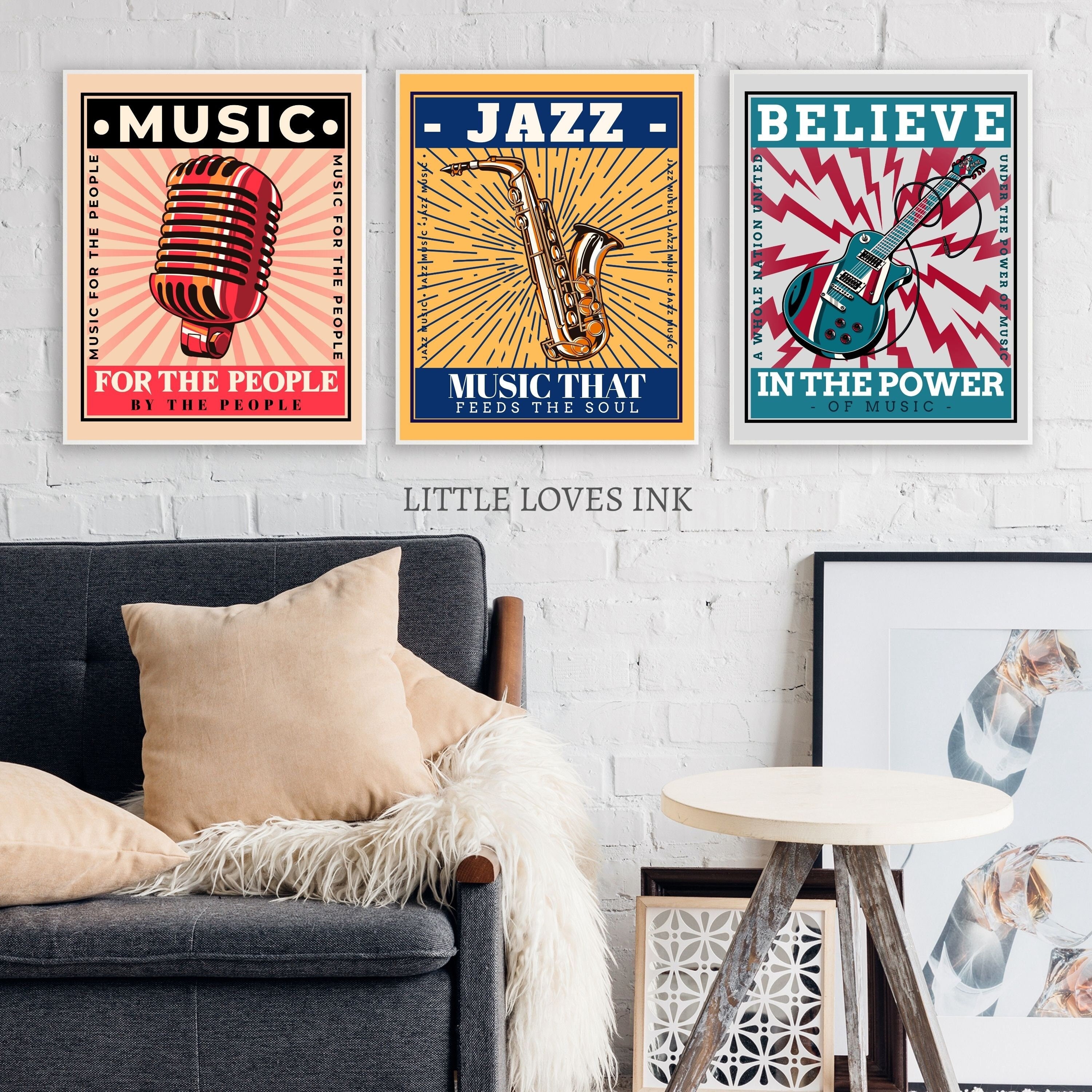 Retro Music Wall Art Retro Music Prints Retro Music Gift Etsy Australia