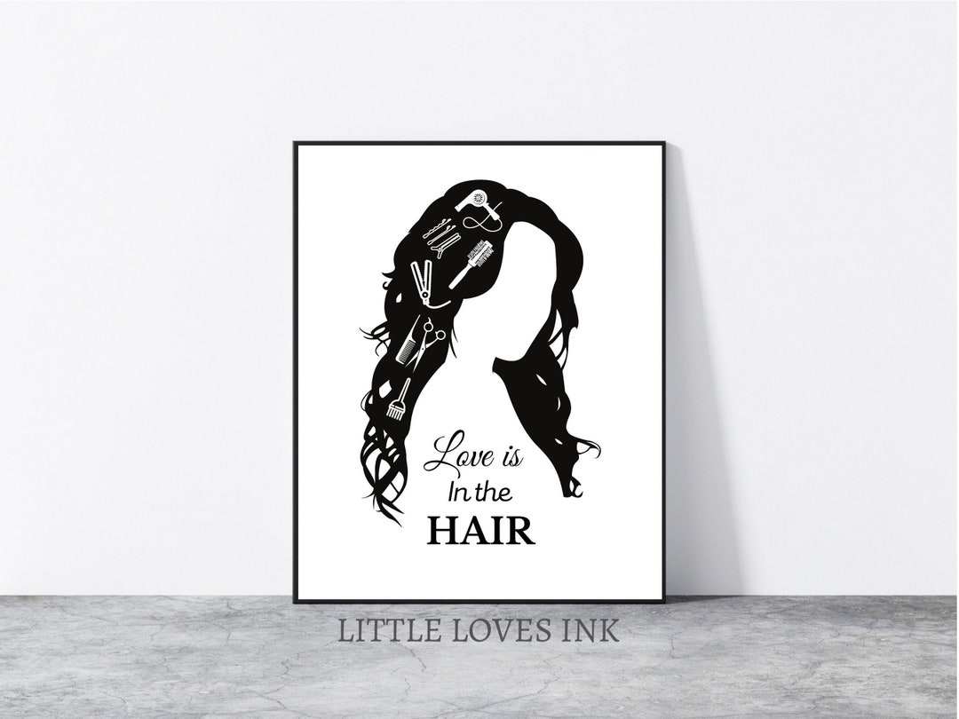 Hair Salon Decor Printable Wall Art Hair Salon Decor Hair Etsy