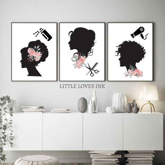 Prints Hair salon decor printable wall art Hair salon decor Beauty
