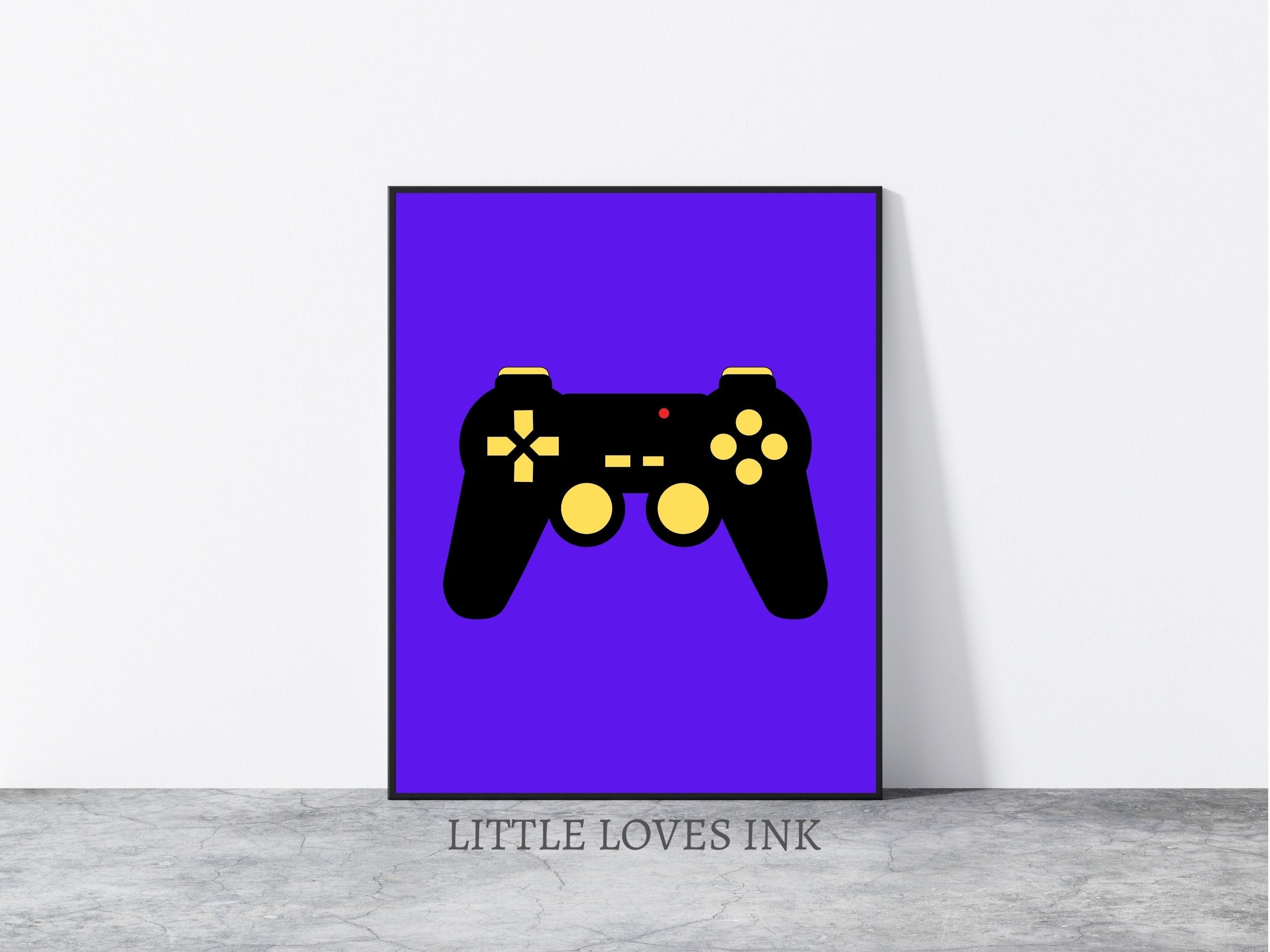 Retro Gaming Prints Set of 3, Retro Gaming Controller Wall Art, Gaming ...