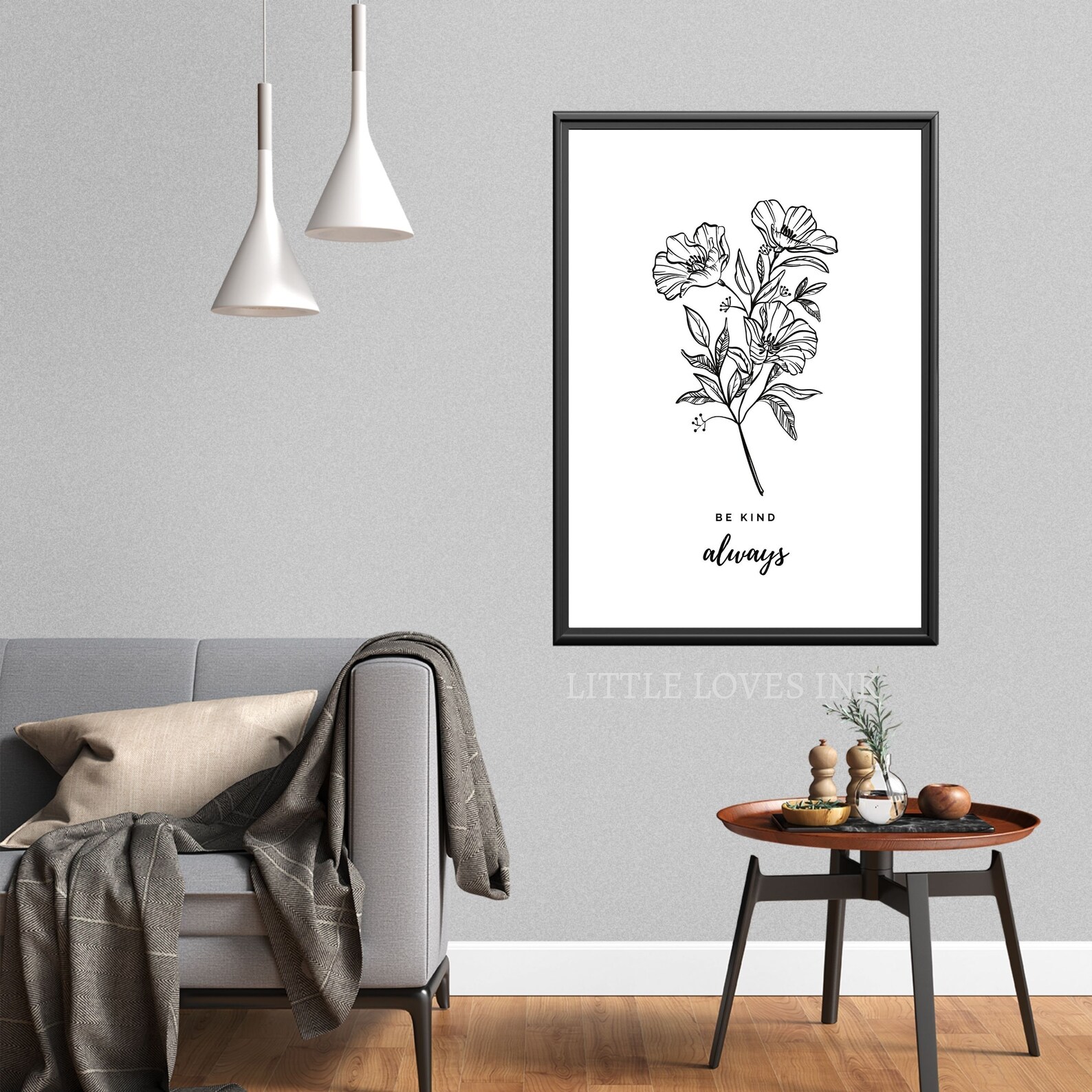 Positive saying printable wall art Inspirational quote Be | Etsy