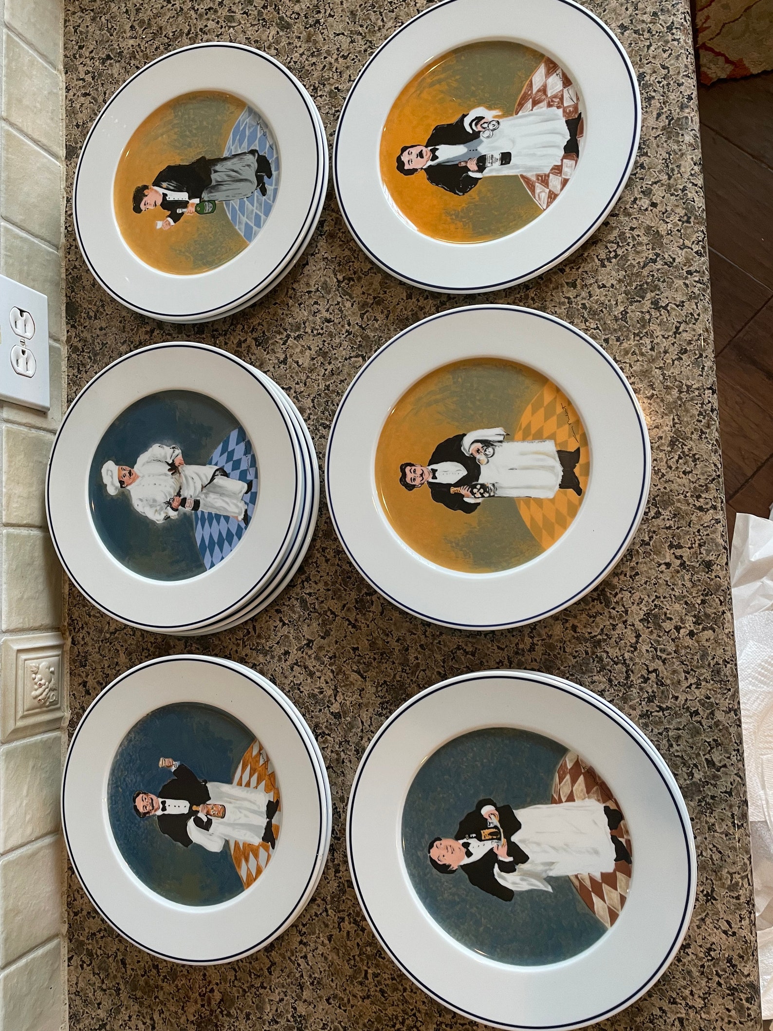 Guy Buffet Plates SIGNED including What's Etsy