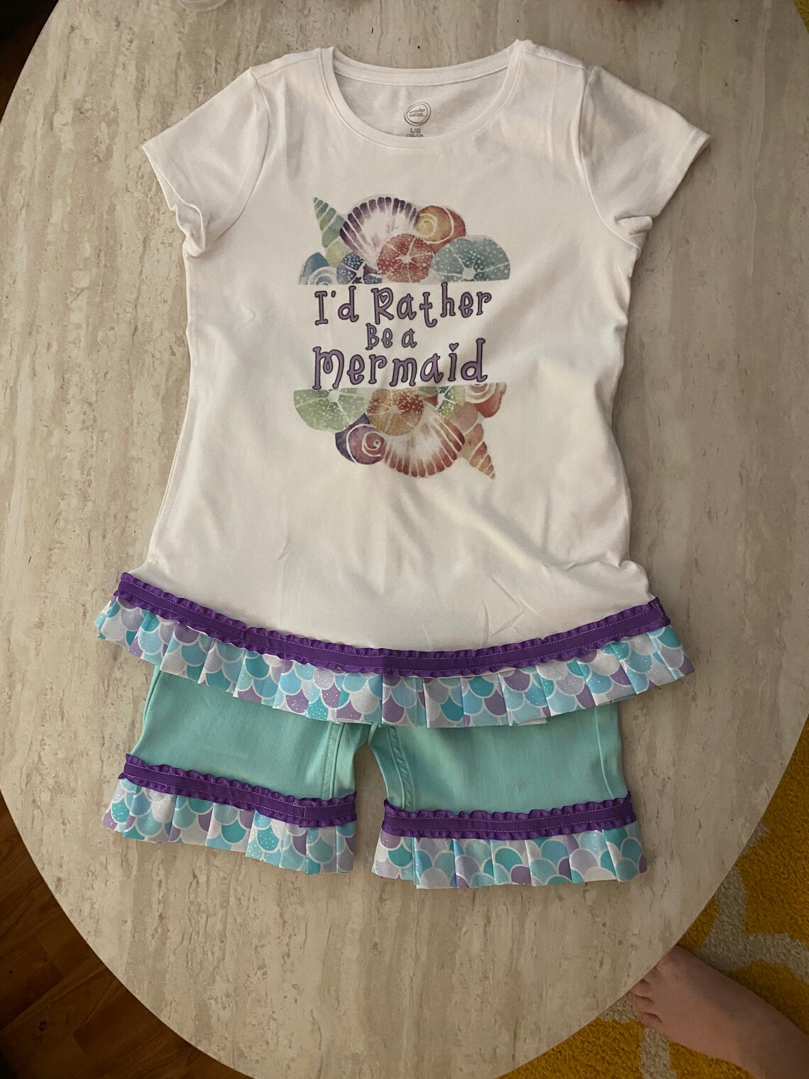 Mermaid shell clothing set / mermaids / sea shells / girls / Etsy