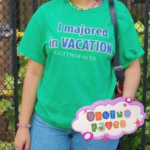 I Majored in Vacation Unisex Ultra Cotton Tee