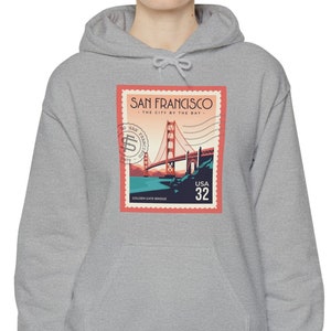 San Francisco Golden Gate Stamp Unisex Heavy Blend™ Hooded Sweatshirt