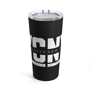 New York Lat & Lon Tumbler 20oz