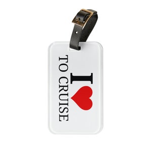 I Heart To Cruise Luggage Tag