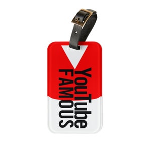 YouTube Famous Luggage Tag