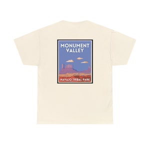 Monument Valley unisex zwaar katoenen T-shirt