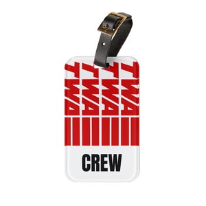 TWA CREW Luggage Tag