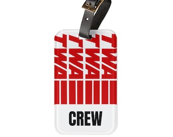 TWA CREW Luggage Tag
