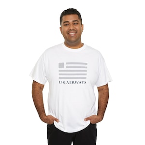 US Airways Unisex Schweres Baumwoll T-Shirt