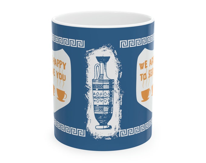 Greek NYC Coffee Cup Mug Ceramic Mug, 11oz
