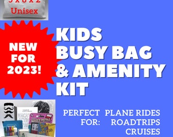 Kids Busy Bag & Amenity Kit (Ages 4 and Up)