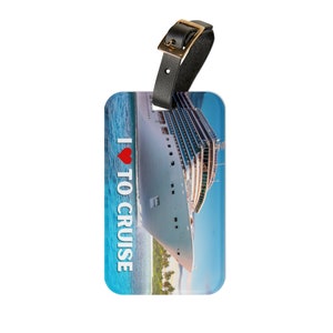 I Love To Cruise Luggage Tag