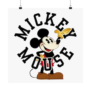 Mickey Mouse Matte Poster