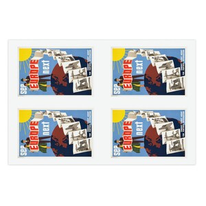 Feuilles d'autocollants Europe vintage