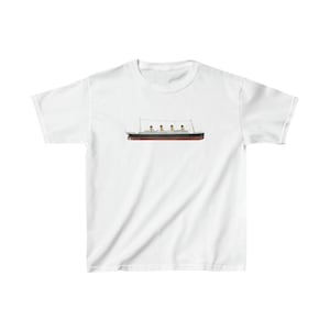 Camiseta de algodón pesado Titanic para niños