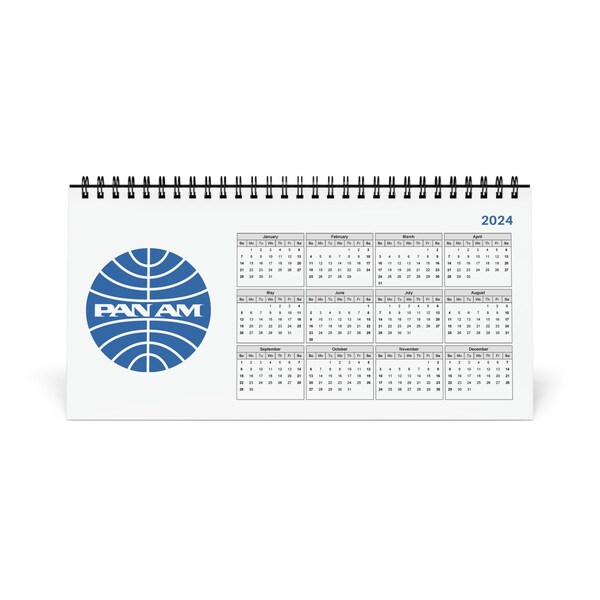 Pan Am 2024 Desk Calendar Etsy
