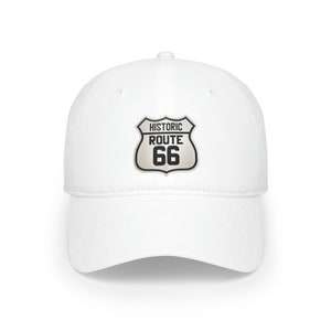 Vintage Historic Route 66 Low Profile Baseball Cap