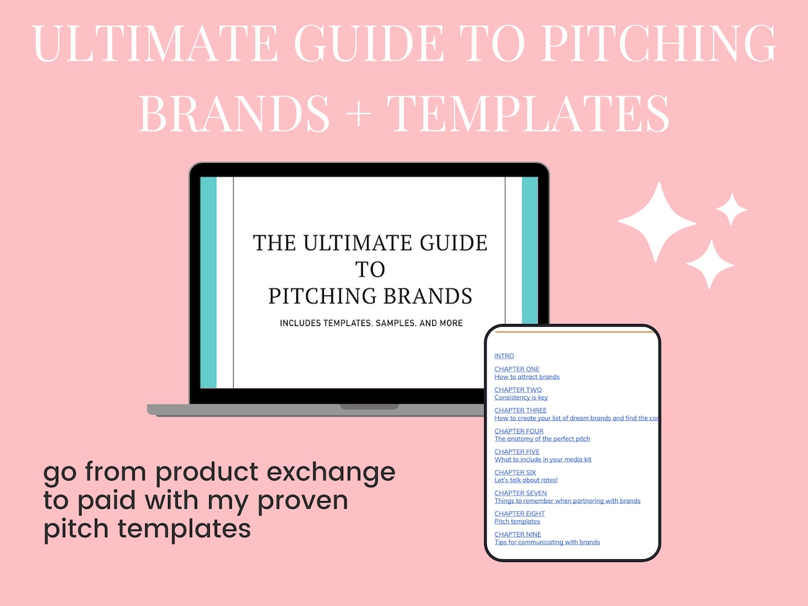 Blogger Essentials Bundle Brand Pitch Templates Influencer Etsy