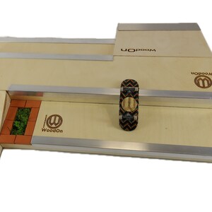 Woodon Fingerboard plaza Platform W. Fingerboard Obstacles image 2