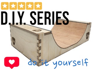 DIY Fingerboard Obstacles - Half Pipe - Make it Yourself