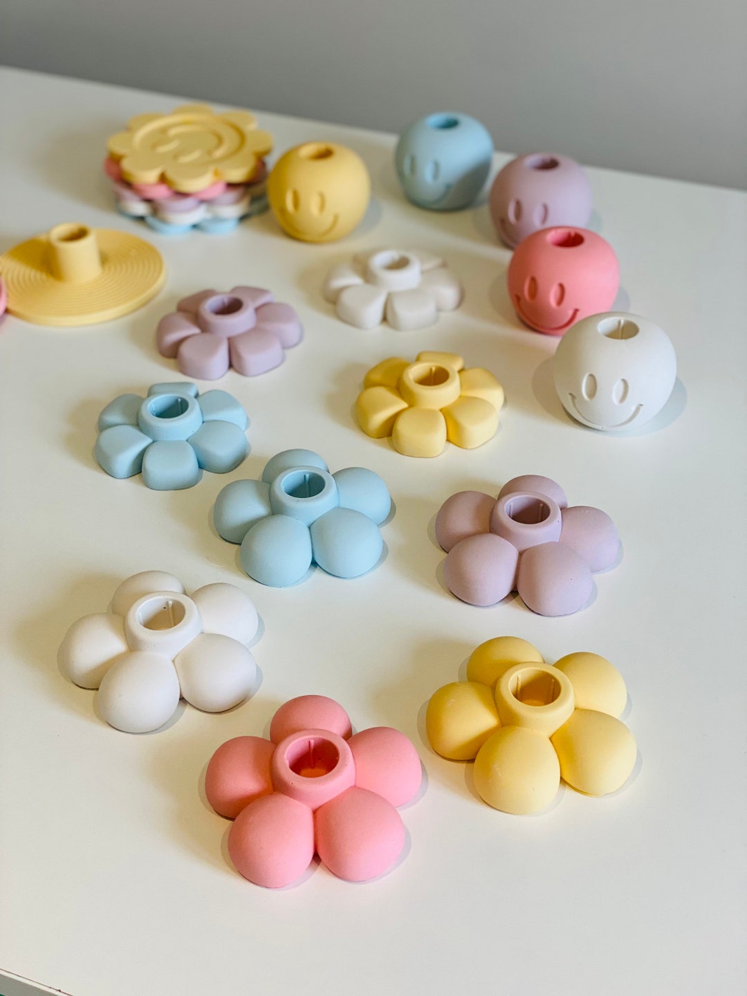 Candle Holder Flower Candle Holder Candle Stick Holder Daisy Etsy UK