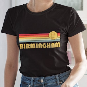 Birmingham, Alabama Retro T Shirt, Wicked 70s 80s Style Birmingham Alabama AL Shirt, Vintage Inspired