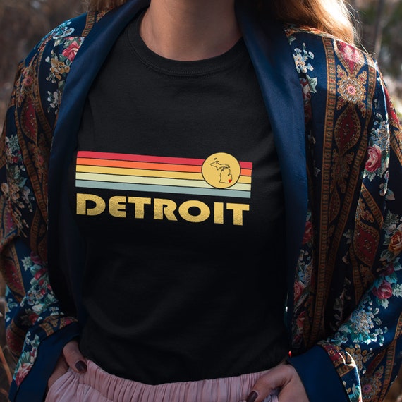 Vintage 70s 80s Style Detroit Mi T-Shirt Vintage 70s 80s Style Detroit Mi T-Shirt