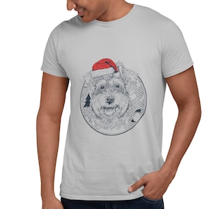 Camisa de Navidad Schnauzer miniatura, regalo amante Schnauzer miniatura, felices fiestas, sudadera con capucha feliz Navidad, sudadera
