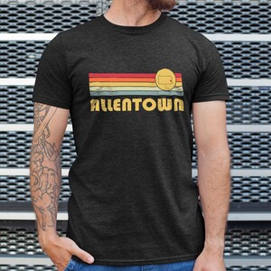 Allentown, Pennsylvania Retro T Shirt, Wicked 70s 80s Style Allentown Pennsylvania PA Shirt, Vintage Inspired