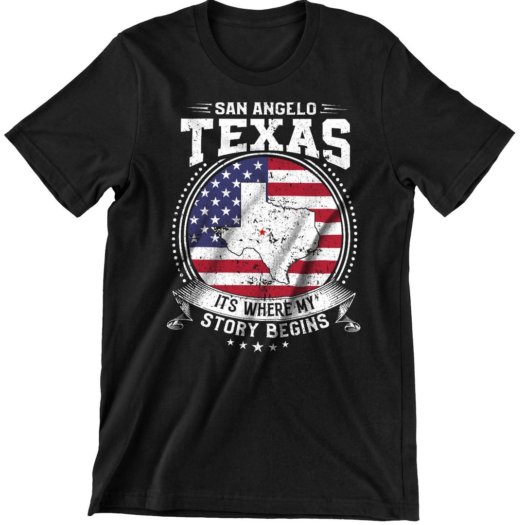 San Angelo Texas It's Where My Story Begins, San Angelo TX Flag