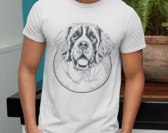 Saint Bernard, Hipster Dog Muscle Shirt, Dog Mom Dad Mama Gift, Boy Girl Kids Youth Shirt
