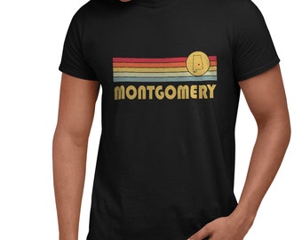 Montgomery, Alabama Retro T Shirt, Wicked 70s 80s Style Montgomery Alabama AL Shirt, Vintage Inspired