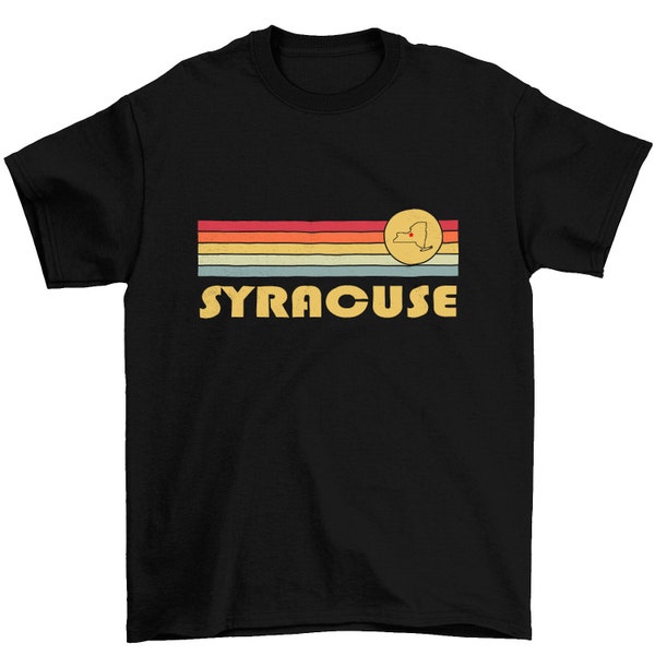 Syracuse, New York Retro T Shirt, Wicked 70s 80s Style Syracuse New York NY Shirt, Vintage Inspired